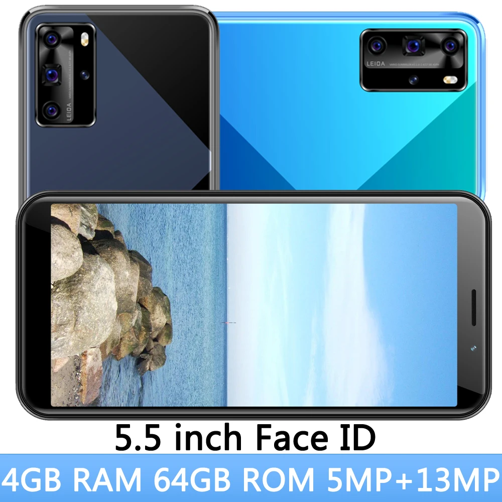 5MP + 13MP 8C Face ID 5 дюймов Экран 4G Оперативная память 64G Встроенная мобильных телефонов
