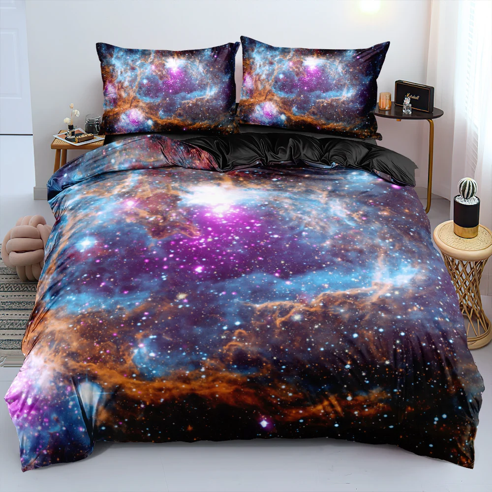 Starry Duvet Cover Sets Nebula Bed Linens Bedding Set Quilt/Comforter case Pillow Covers King Queen 220x240 150x200 Home Textile
Starry Duvet Cover Sets Nebula Bed Linens Bedding Set Quilt/Comforter case Pillow Covers King Queen 220x240 150x200 Home Textile