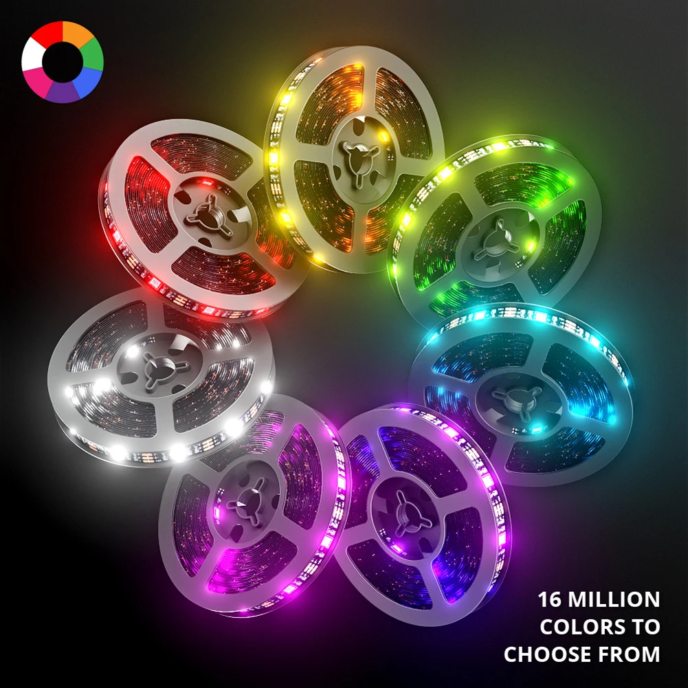 Светодиодная RGB лента для подсветильник Ки телевизора, совместимая с Bluetooth, управление через приложение
Светодиодная RGB лента для подсветильник Ки телевизора, совместимая с Bluetooth, управление через приложение