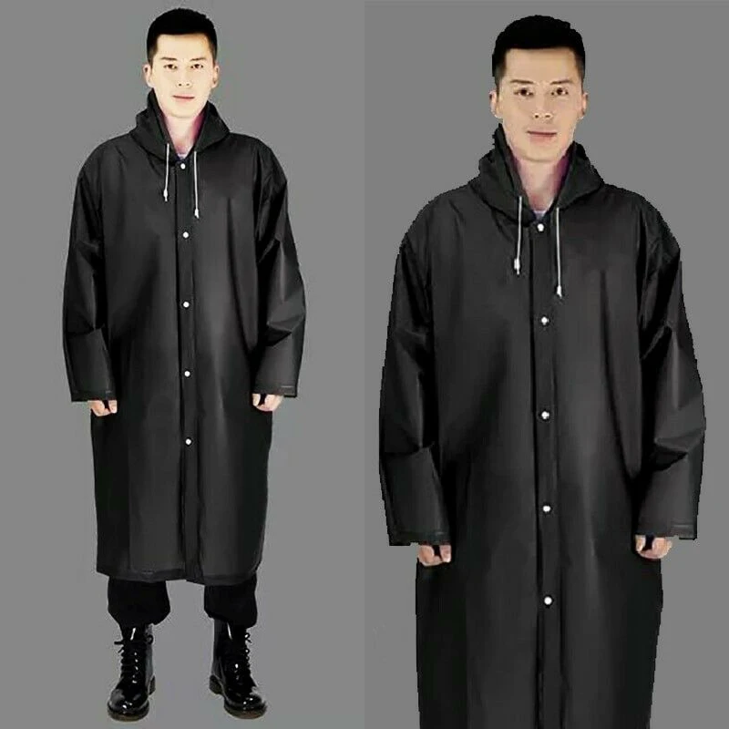 Black Fashion Adult Women Men Waterproof Long Jacket Thick PVC Raincoat Rain Coat Hooded Poncho Rainwear For Outdoor Hiking Trav
Black Fashion Adult Women Men Waterproof Long Jacket Thick PVC Raincoat Rain Coat Hooded Poncho Rainwear For Outdoor Hiking Trav
