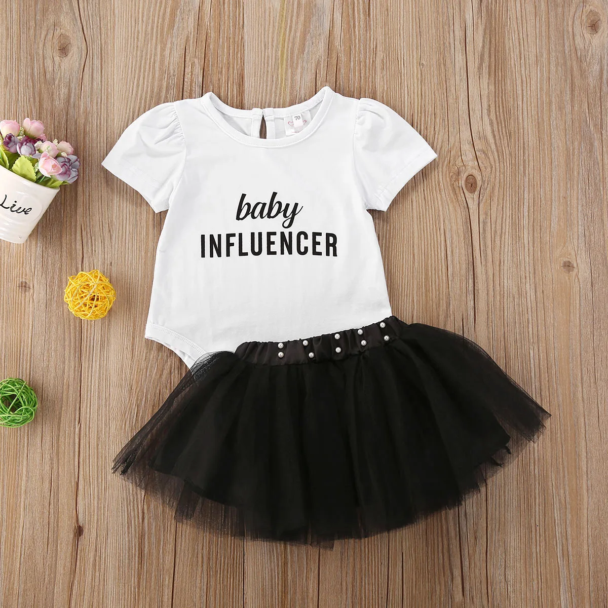 0-24M Newborn Infant Baby Girls Clothes Sets 2Pcs Letter Print Short Sleeve Romper Tops+Pearl Lace Tutu Skirts Outfit Clothes
0-24M Newborn Infant Baby Girls Clothes Sets 2Pcs Letter Print Short Sleeve Romper Tops+Pearl Lace Tutu Skirts Outfit Clothes