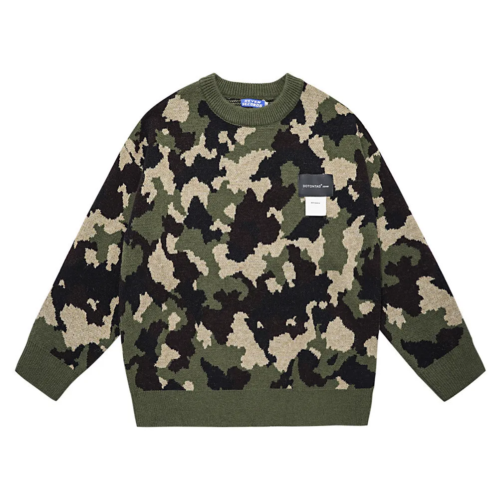 2021 New Fashion Camouflage Stylish Oversize Men Jumper Knitted Sweater Harajuku Outdoor Knitwear Round Neck Women Pullover Ropa
2021 New Fashion Camouflage Stylish Oversize Men Jumper Knitted Sweater Harajuku Outdoor Knitwear Round Neck Women Pullover Ropa