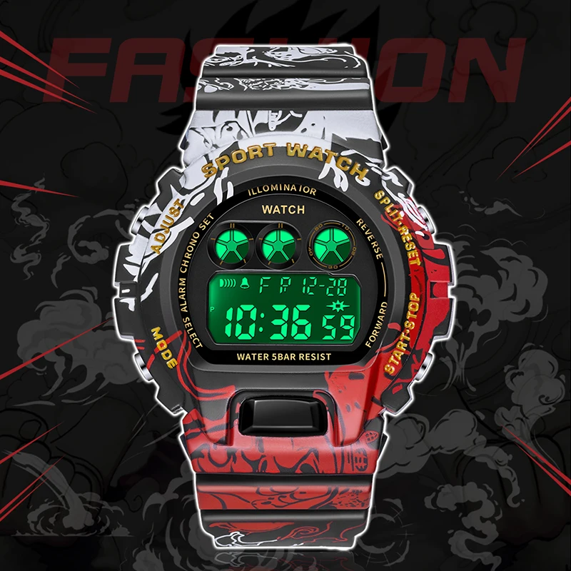 SANDA Fashion LED Light Digital Sport Watch Men 5Bar Waterproof Chrono Alarm Watches Date Week Clock Watch Relogio Masculino
SANDA Fashion LED Light Digital Sport Watch Men 5Bar Waterproof Chrono Alarm Watches Date Week Clock Watch Relogio Masculino