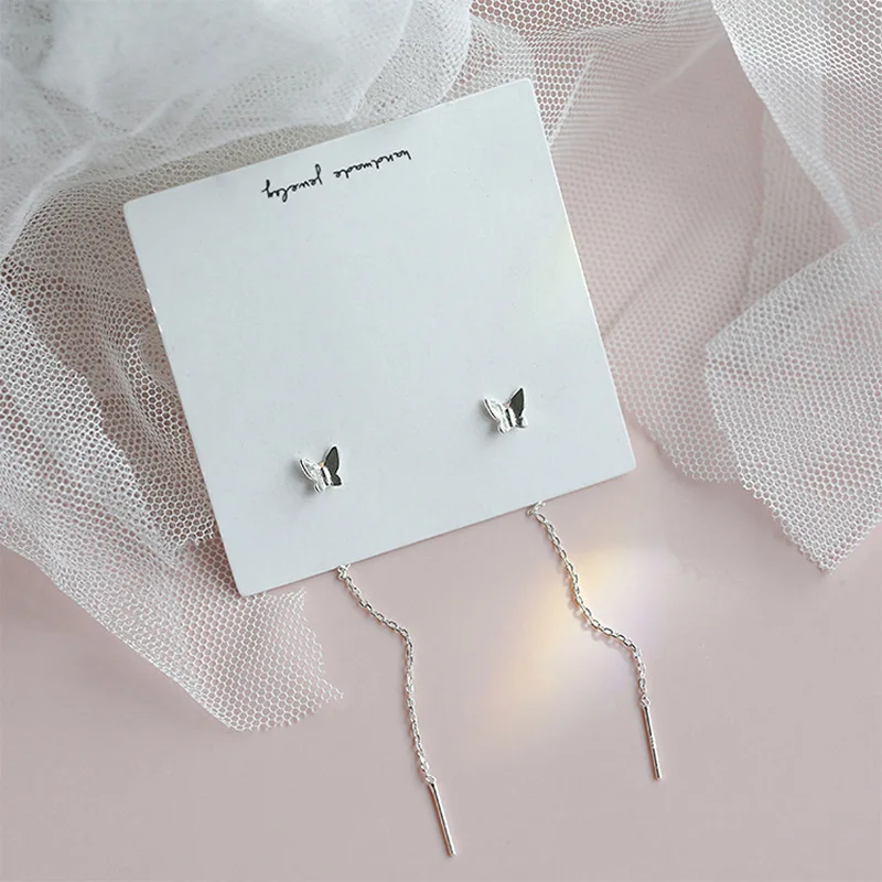 Long Tassel Butterfly Earrings Silver 2022 Fashion Draped Simple Earrings Summer Jewelry Girls Party Gifts
Long Tassel Butterfly Earrings Silver 2022 Fashion Draped Simple Earrings Summer Jewelry Girls Party Gifts