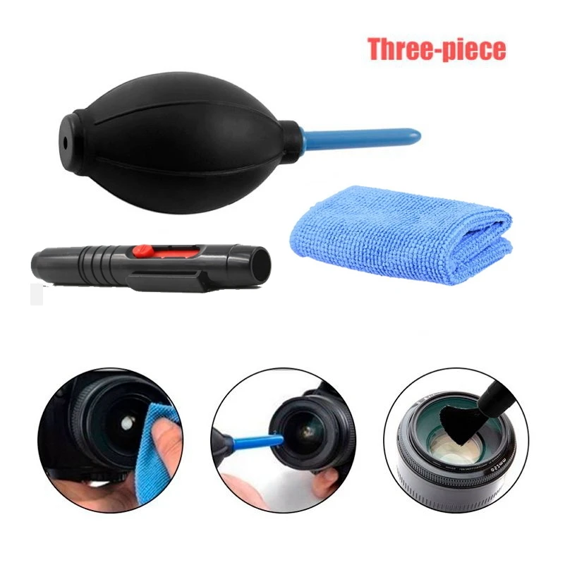 3 in 1 Portable Camera Clean Kit Cleaning Cloth Camera Cleaner Pen Air Blaster Blower Accessories Set for Camera Keyboard Phones
3 in 1 Portable Camera Clean Kit Cleaning Cloth Camera Cleaner Pen Air Blaster Blower Accessories Set for Camera Keyboard Phones