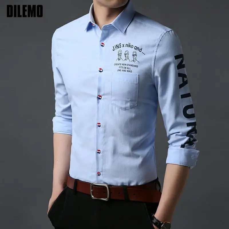 2021 New Fashion Brand Slim Fit Street Button Up Shirts For Men Trending Long Sleeve Top Quality Stylish Casual Men Clothing
2021 New Fashion Brand Slim Fit Street Button Up Shirts For Men Trending Long Sleeve Top Quality Stylish Casual Men Clothing