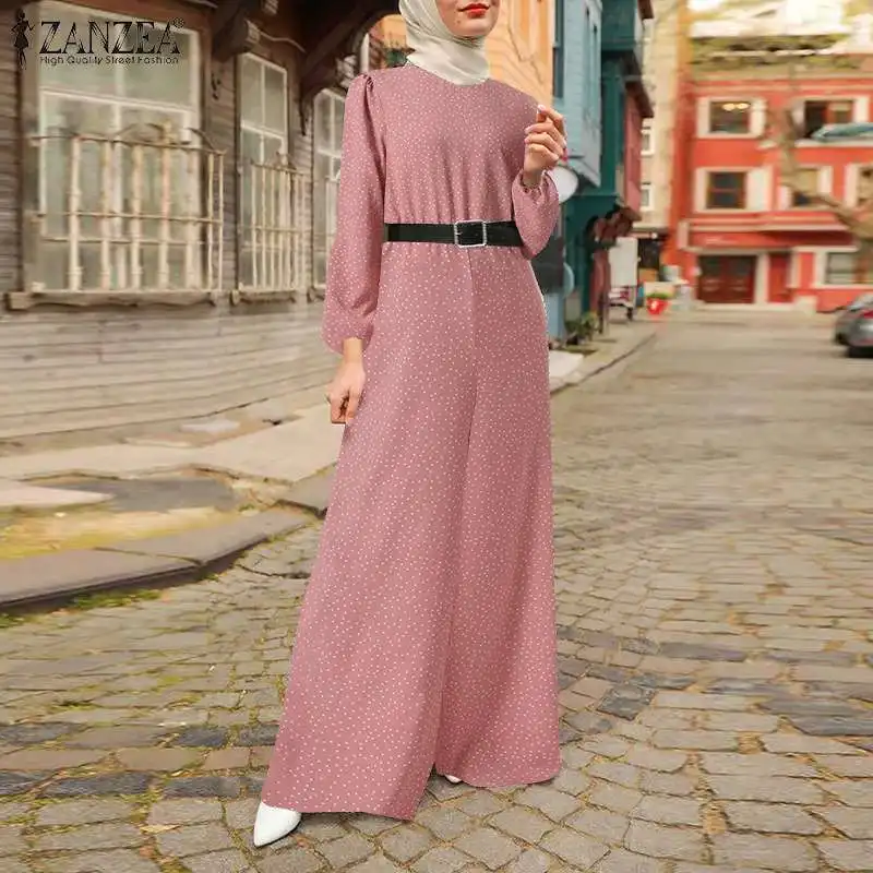 Комбинезон ZANZEA женский с круглым вырезом, свободный ромпер с эластичной талией и принтом в горошек, брюки с широкими штанинами, мусульманск...
Комбинезон ZANZEA женский с круглым вырезом, свободный ромпер с эластичной талией и принтом в горошек, брюки с широкими штанинами, мусульманск...