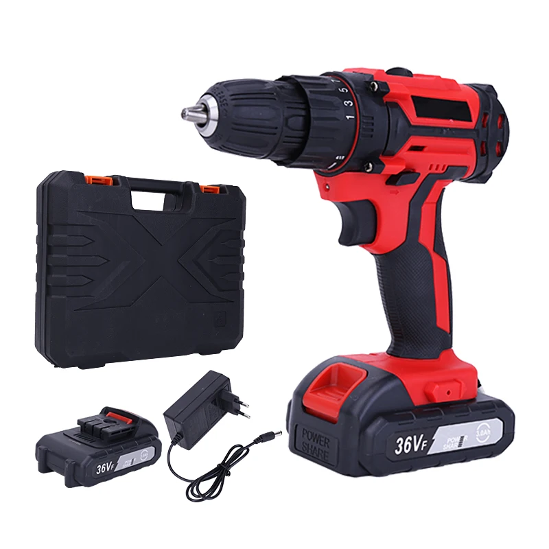 

12V 16V 36VF Cordless Drill Electric Screwdriver Mini Wireless Power Driver DC Lithium-Ion Battery 3/8-Inch