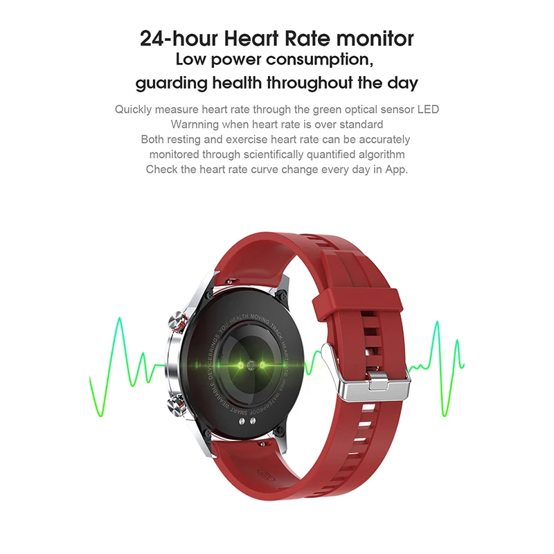 L16 Professional Sports Smart Watch IP68 Waterproof Round Dial ECG PGG Heart Rate Sleep Monitor for Android iOS DU55
L16 Professional Sports Smart Watch IP68 Waterproof Round Dial ECG PGG Heart Rate Sleep Monitor for Android iOS DU55