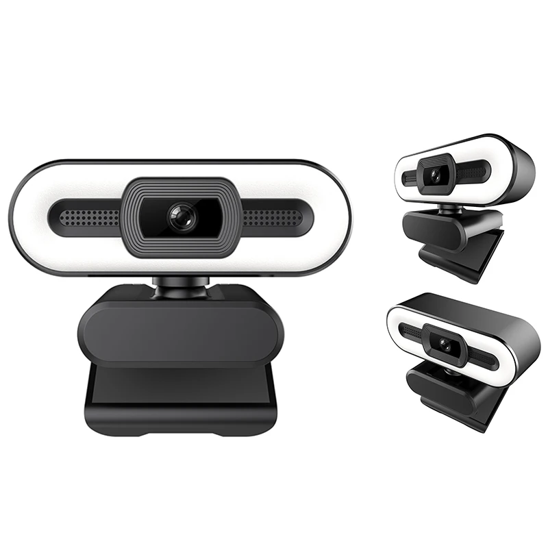 HD Webcam with Fill Light Rotatable Laptop Web Camera PC Computer Camera with Microphone for Youtube
HD Webcam with Fill Light Rotatable Laptop Web Camera PC Computer Camera with Microphone for Youtube