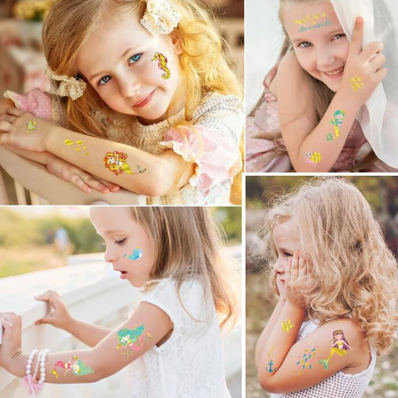 Little Mermaid Party Decor Memmaid Slap Bracelet/Tattoo Stickers Birthday party Decorations for girl Baby Shower Party gift
Little Mermaid Party Decor Memmaid Slap Bracelet/Tattoo Stickers Birthday party Decorations for girl Baby Shower Party gift