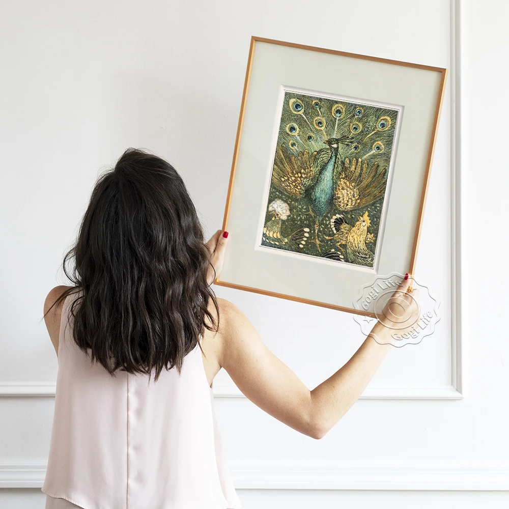 Выставочная картина Тео ван хойтема музейный плакат павлин мет киппен