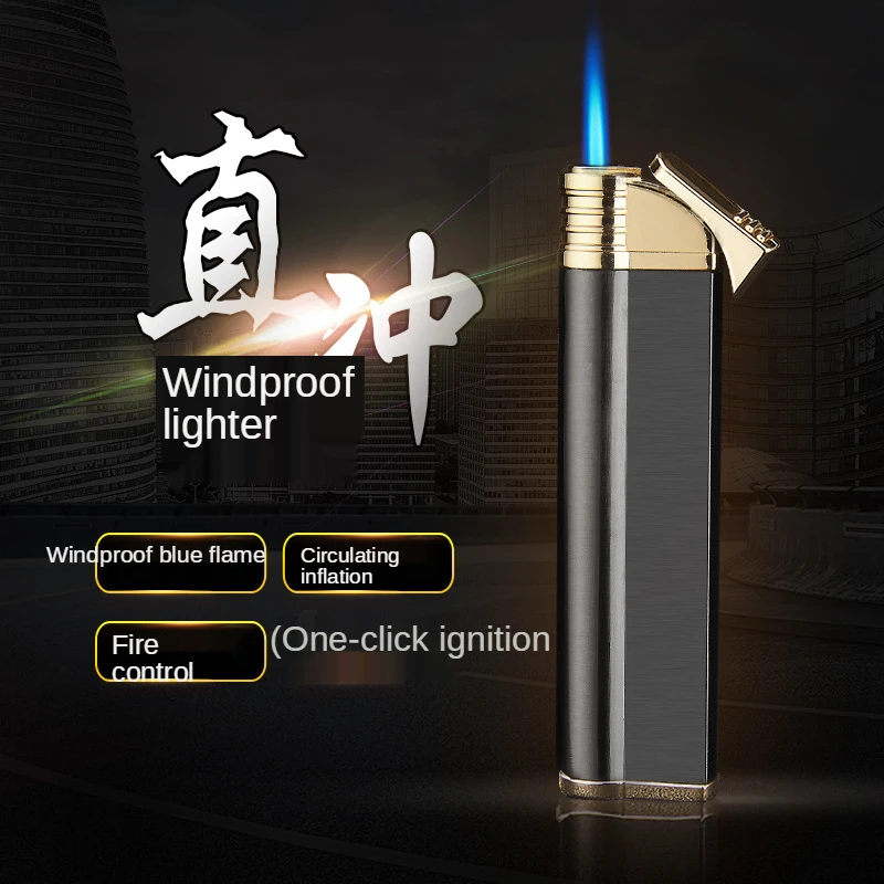 Inflatable Windproof Lighter with Air Inlet Plateau Straight Into Lighter Conventional Side Pressure Lighter Smoking Accessories
Inflatable Windproof Lighter with Air Inlet Plateau Straight Into Lighter Conventional Side Pressure Lighter Smoking Accessories