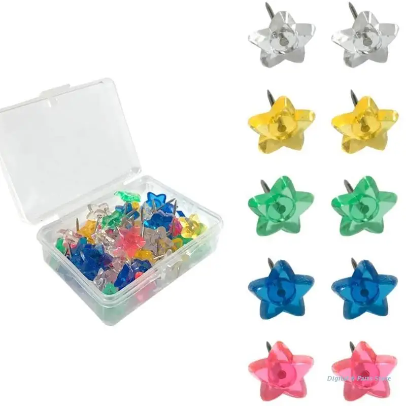 M17F 30pcs Multifunctional Colored Star Pushpin Decorative Thumb Tacks Map Pushpins Clear Plastic Bax Sealed for Home School
M17F 30pcs Multifunctional Colored Star Pushpin Decorative Thumb Tacks Map Pushpins Clear Plastic Bax Sealed for Home School
