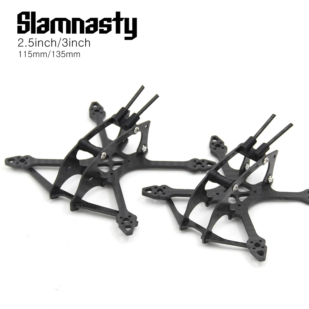 Комплект квадрокоптера Slamnasty 2 5 дюйма 3 115 мм 135 с толстой рамой мм|Детали и