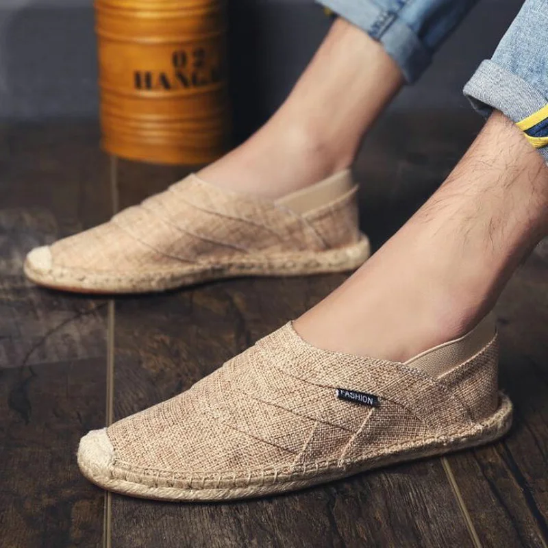 Men Canvas Shoes Summer Breathable Fashion Casual Flat Loafers driving lazy Comfortable Espadrille Fisherman Linen Shoes LA-69
Men Canvas Shoes Summer Breathable Fashion Casual Flat Loafers driving lazy Comfortable Espadrille Fisherman Linen Shoes LA-69