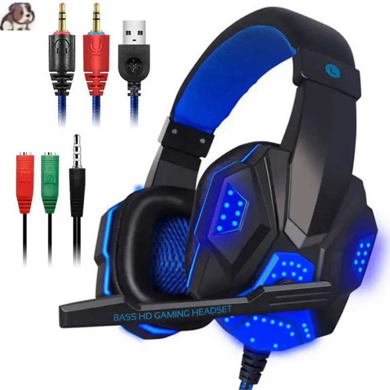Professional LED Light Gamer Headset For Computer PS4 PS5 FIFA 21 Gaming Headphones Bass Stereo PC Wired Headset With Microphone
Professional LED Light Gamer Headset For Computer PS4 PS5 FIFA 21 Gaming Headphones Bass Stereo PC Wired Headset With Microphone