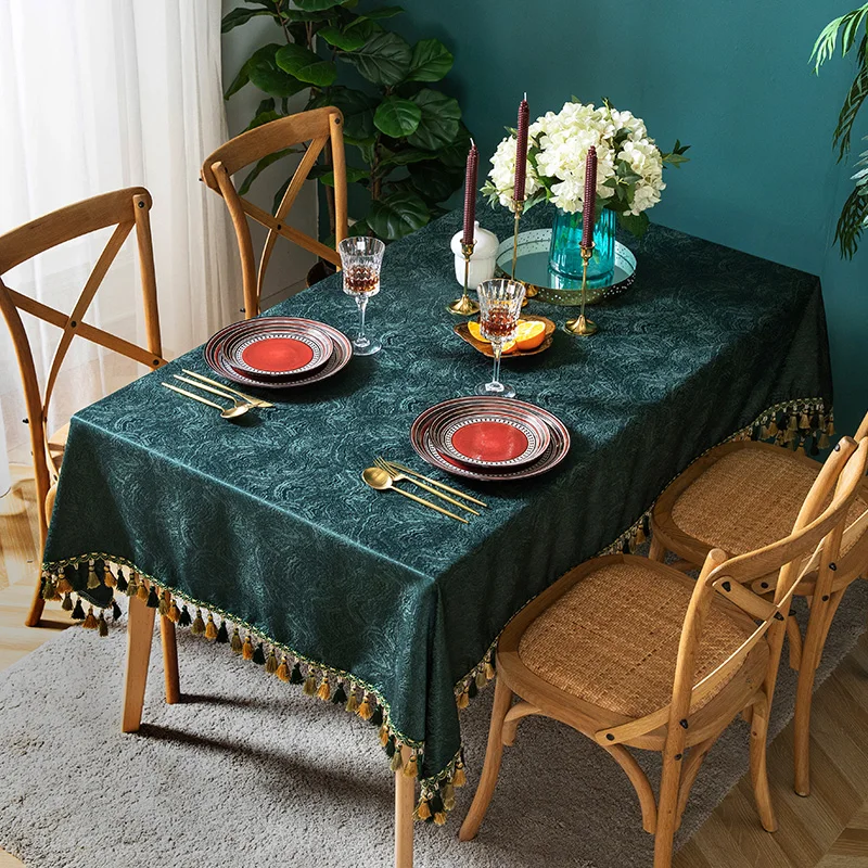 American Retro Tablecloth Velvet Dark Green Modern Luxury Coffee Tablecloth Rectangular Living Room Tafelkleed Home Fashion Art
American Retro Tablecloth Velvet Dark Green Modern Luxury Coffee Tablecloth Rectangular Living Room Tafelkleed Home Fashion Art