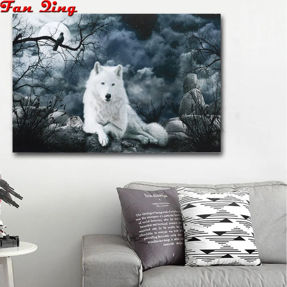 Алмазная картина с волками и луной
Алмазная картина с волками и луной