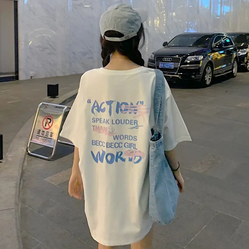 Super fire CEC cotton round neck short sleeve T-shirt women's summer new Korean loose and versatile original suzerain student
Super fire CEC cotton round neck short sleeve T-shirt women's summer new Korean loose and versatile original suzerain student