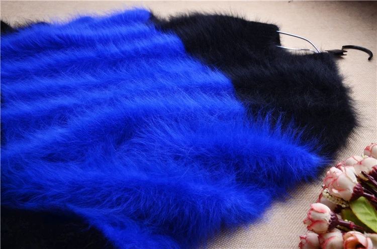ladies women fashion color blue o-neck short style angora rabbit fur loose plus size pullover mink cashmere winter warm jumper
ladies women fashion color blue o-neck short style angora rabbit fur loose plus size pullover mink cashmere winter warm jumper