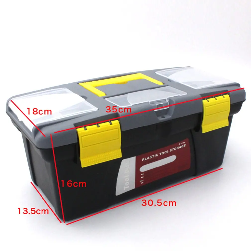 Portable S/M/L Size Plastic Hardware Toolbox Household Multifunction Maintenance Toolbox Car Storage Box Anti-fall Box
Portable S/M/L Size Plastic Hardware Toolbox Household Multifunction Maintenance Toolbox Car Storage Box Anti-fall Box