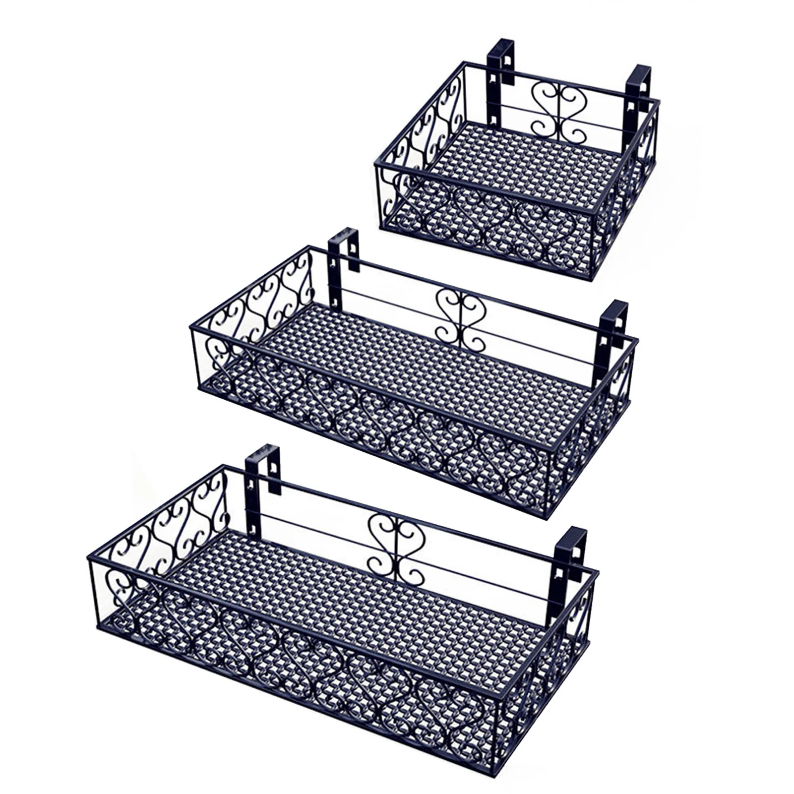 Balcony Hanging Iron Plant Succulent Stand Flower Pot Stand Rack Flowerpot Railing Shelf Flower Display Holder Home Decoration
Balcony Hanging Iron Plant Succulent Stand Flower Pot Stand Rack Flowerpot Railing Shelf Flower Display Holder Home Decoration