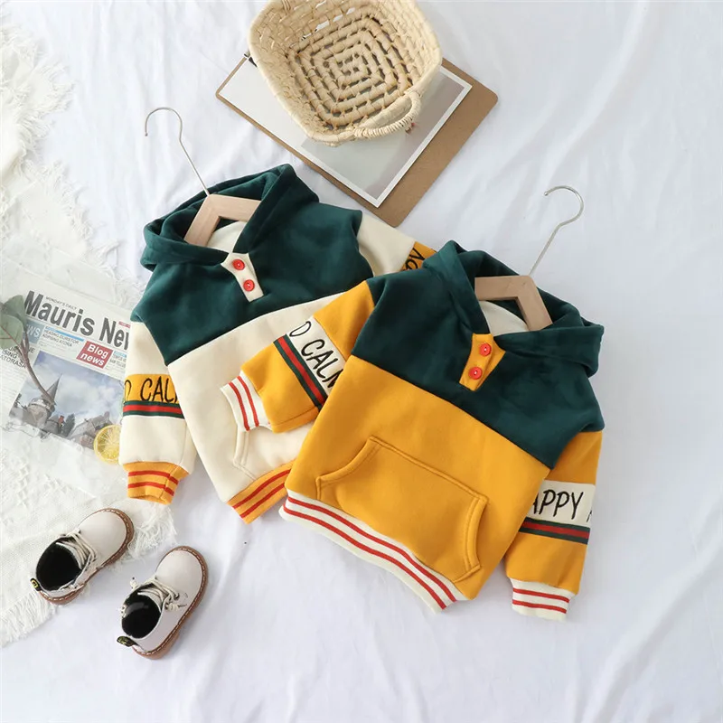 New Arrival Baby Boys Girls Sweatshirts Winter Spring Autumn Child Plus Velvet Hoodies Long Sleeves Sweater Kids T-shirt Clothes
New Arrival Baby Boys Girls Sweatshirts Winter Spring Autumn Child Plus Velvet Hoodies Long Sleeves Sweater Kids T-shirt Clothes