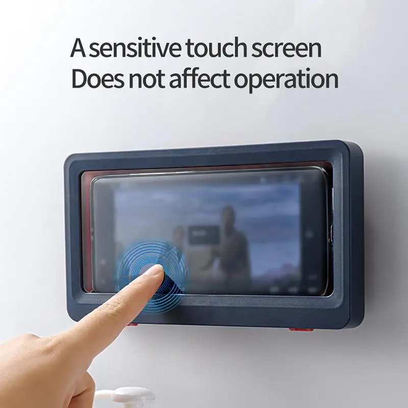 Anti-Fog Sealed Storage Box Kitchen Phone Holder Cook Chase Drama Artifact-Free Punch Bathroom Toilet Bath Water 
Anti-Fog Sealed Storage Box Kitchen Phone Holder Cook Chase Drama Artifact-Free Punch Bathroom Toilet Bath Water