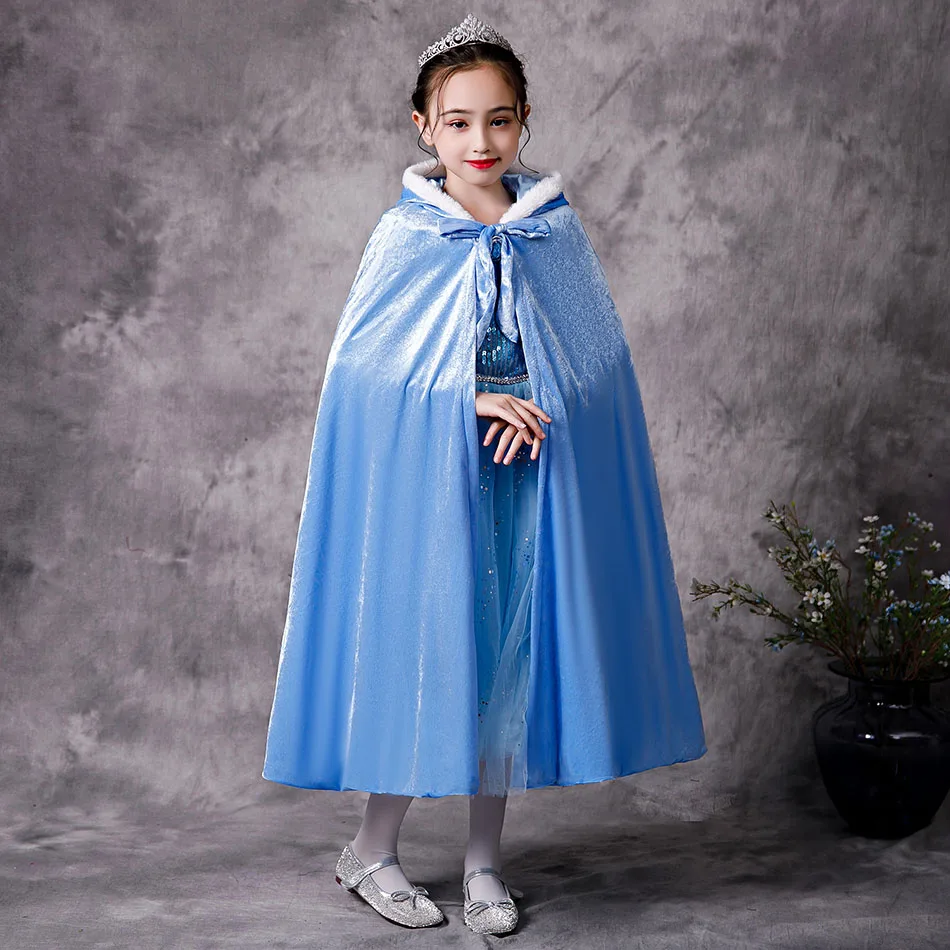 New Children Winter Princess Dress Girls Snow Queen Elsa Wedding Gown Kids Carnival Birthday Party Clothes with Detachable Cloak
New Children Winter Princess Dress Girls Snow Queen Elsa Wedding Gown Kids Carnival Birthday Party Clothes with Detachable Cloak