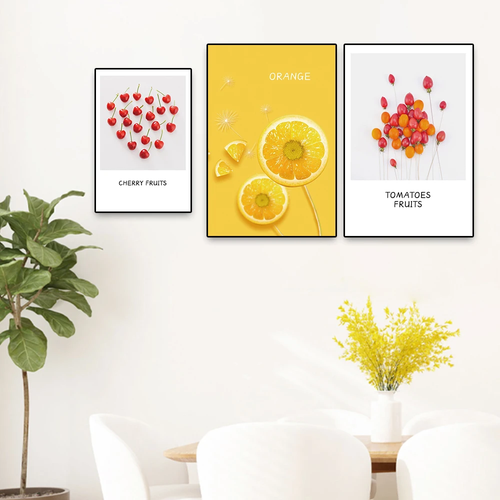 Laeacco Nordic Style Fashion Canvas Posters Painting Tomatoes Orange Cherry Fruit Prints Wall Art Pictures for Modern Home Decor
Laeacco Nordic Style Fashion Canvas Posters Painting Tomatoes Orange Cherry Fruit Prints Wall Art Pictures for Modern Home Decor