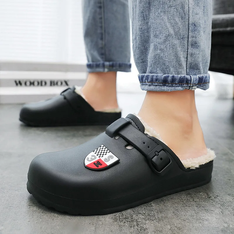ZEEKSON Indoor Waterproof Pvc Plus Cotton Slippers Hole Shoes Men's Shoes Outdoor Non-slip Slippers Dormitory Warm Cotton Shoes
ZEEKSON Indoor Waterproof Pvc Plus Cotton Slippers Hole Shoes Men's Shoes Outdoor Non-slip Slippers Dormitory Warm Cotton Shoes