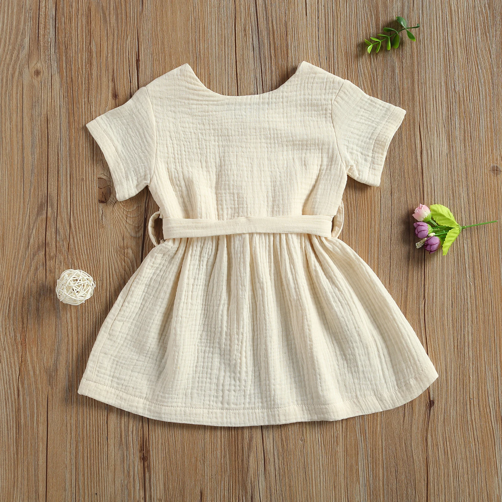 2020 New 6M-4Y Toddler Kid Baby Girl Summer Belt Bow Dress Single Breasted Short Sleeve Solid Color Button Children Outfit
2020 New 6M-4Y Toddler Kid Baby Girl Summer Belt Bow Dress Single Breasted Short Sleeve Solid Color Button Children Outfit