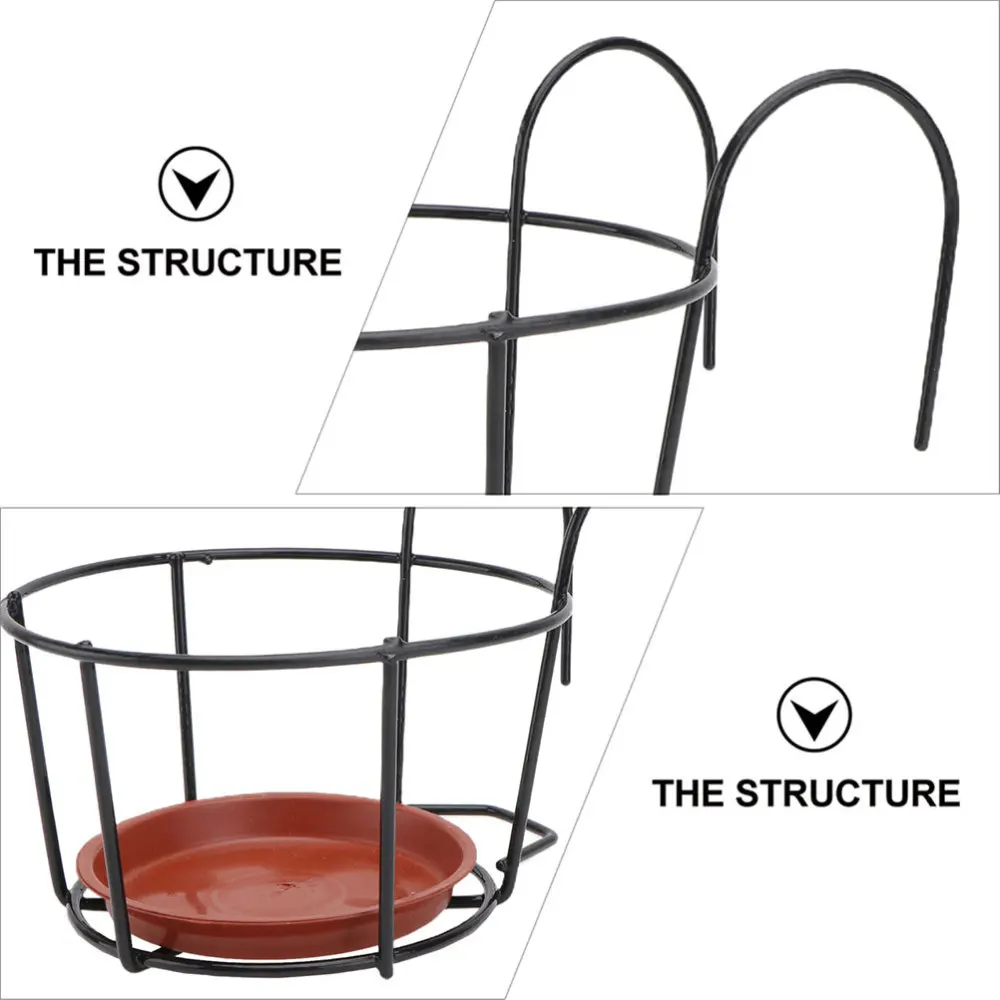 5 Sets Balcony Hanging Flowerpot Racks Planter Storage Shelf Flowerpot Stand
5 Sets Balcony Hanging Flowerpot Racks Planter Storage Shelf Flowerpot Stand