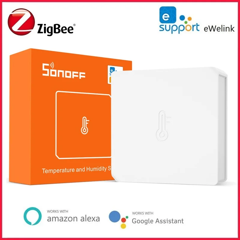SONOFF Zigbee Smart Temperature and Humidify Sensor Detector Home Thermometer EWeLink App Control Work with Alexa Google Home
SONOFF Zigbee Smart Temperature and Humidify Sensor Detector Home Thermometer EWeLink App Control Work with Alexa Google Home