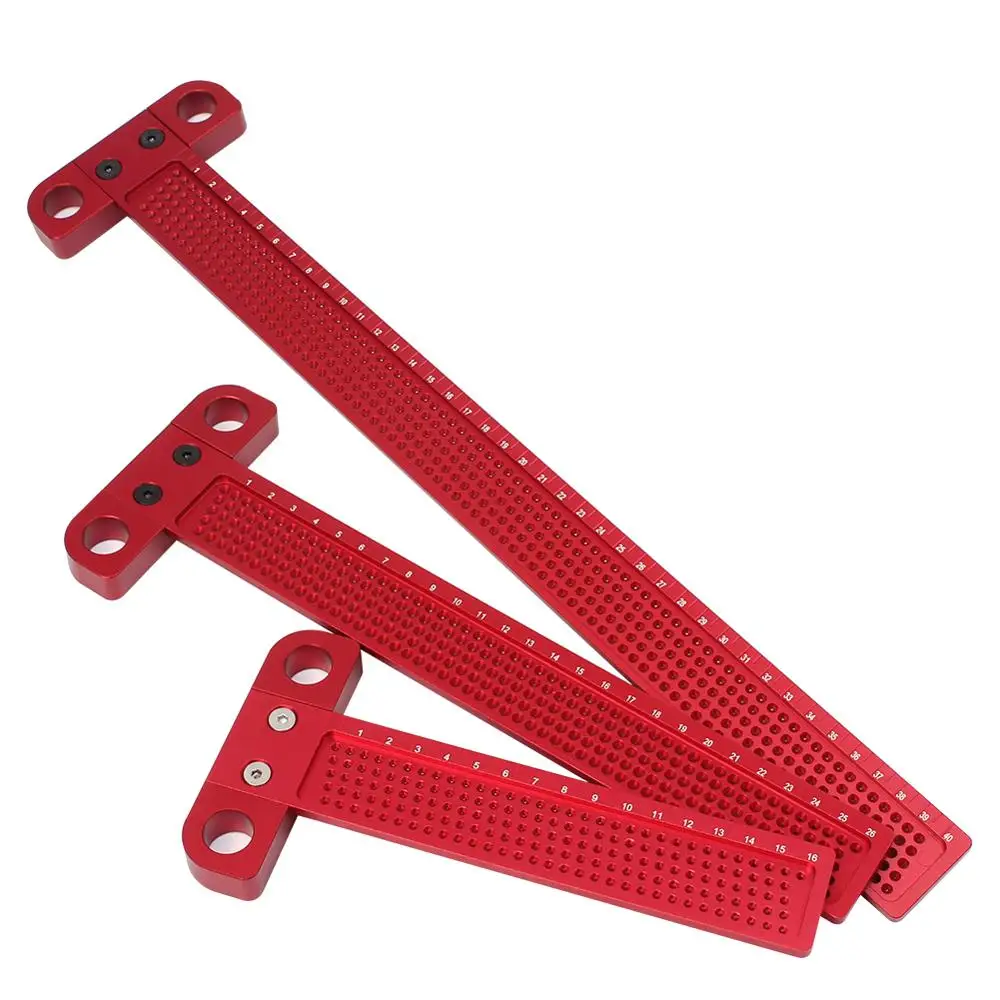 400mm T-type Ruler Aluminum Alloy Woodworking Scribe ruler Hole Scribing ruler Marking Gauge Carpenter crossed Measuring Tools
400mm T-type Ruler Aluminum Alloy Woodworking Scribe ruler Hole Scribing ruler Marking Gauge Carpenter crossed Measuring Tools