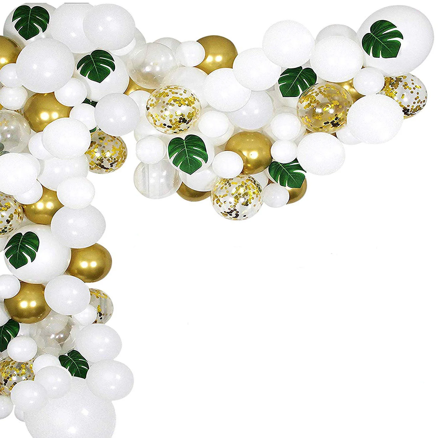 100Pcs/lot Wedding Anniversary Balloon Arch White Gold Confetti Balloons Garland Kit Kids Baby Shower Birthday Party Decorations
100Pcs/lot Wedding Anniversary Balloon Arch White Gold Confetti Balloons Garland Kit Kids Baby Shower Birthday Party Decorations
