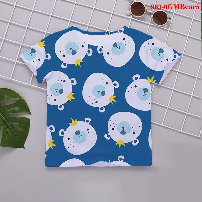 Baby Girls Kids Clothes Bear Cartoon Animal Print T Shirts Girls Boys Unisex Kawaii Children Clothes Harajuku Shirt Summer Tops
Baby Girls Kids Clothes Bear Cartoon Animal Print T Shirts Girls Boys Unisex Kawaii Children Clothes Harajuku Shirt Summer Tops