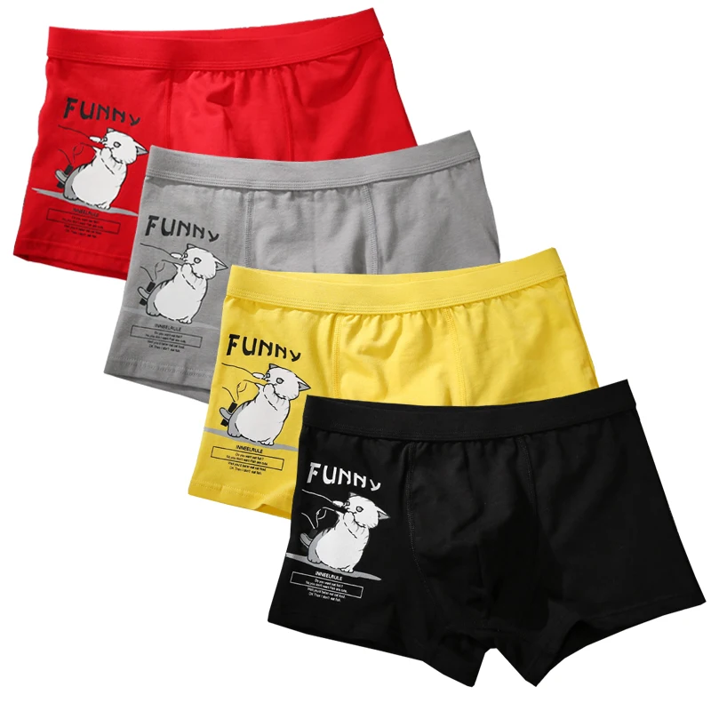 Funny Boxer Briefs Men Hombres Teasing Cat Men's Underwear Wholesale Men Gift Underwear Male Boy's Cotton Panties Lingerie Homme
Funny Boxer Briefs Men Hombres Teasing Cat Men's Underwear Wholesale Men Gift Underwear Male Boy's Cotton Panties Lingerie Homme