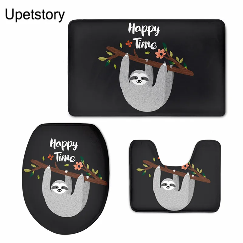 Upetstory Flower Cute Sloth Bathroom Flannel Rug Lid Toilet Cover Bath Mat Set Non slip Water Absorb 3pcs/set Bathroom Mats
Upetstory Flower Cute Sloth Bathroom Flannel Rug Lid Toilet Cover Bath Mat Set Non slip Water Absorb 3pcs/set Bathroom Mats