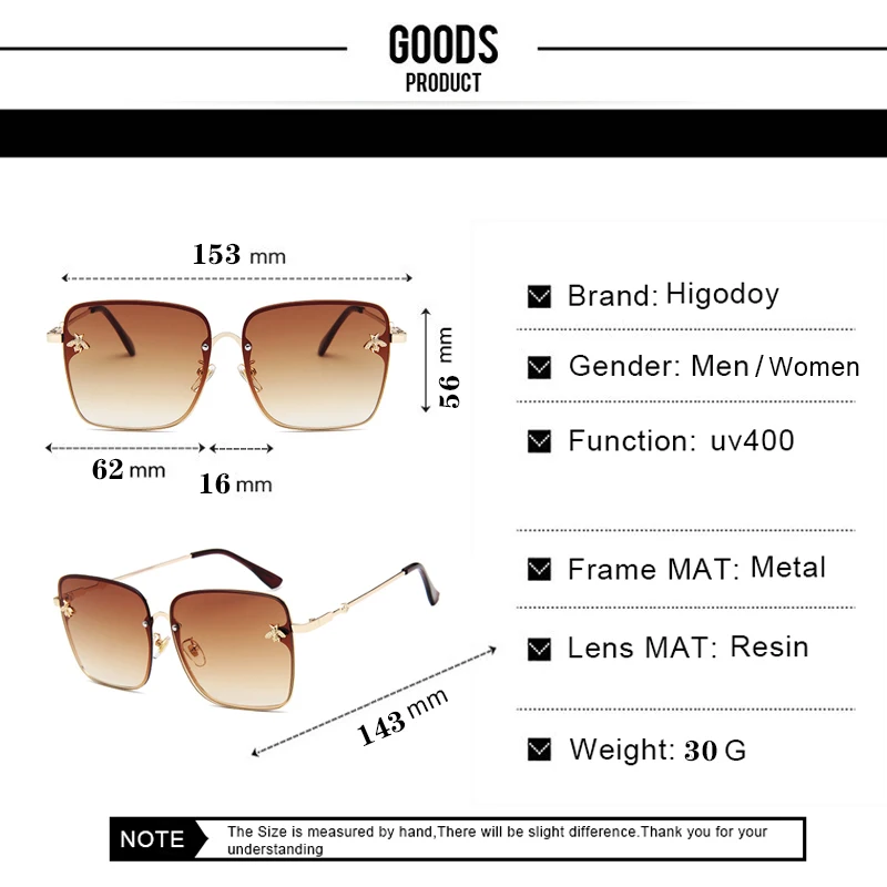 2021 Metal Oversized Sunglasses Women Colorful Frame Bee Ladies Vintage Square Luxury Sunglasses Retro Pink Sun Glasses Gafas
2021 Metal Oversized Sunglasses Women Colorful Frame Bee Ladies Vintage Square Luxury Sunglasses Retro Pink Sun Glasses Gafas
