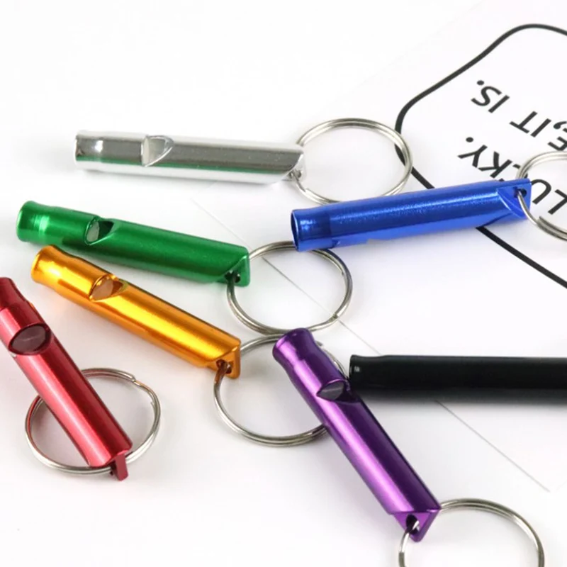 10pcs/lot Emergency Survival Whistle For Camping Hiking Aluminium Alloy Whistle With Key Rings Mixed Colors
10pcs/lot Emergency Survival Whistle For Camping Hiking Aluminium Alloy Whistle With Key Rings Mixed Colors