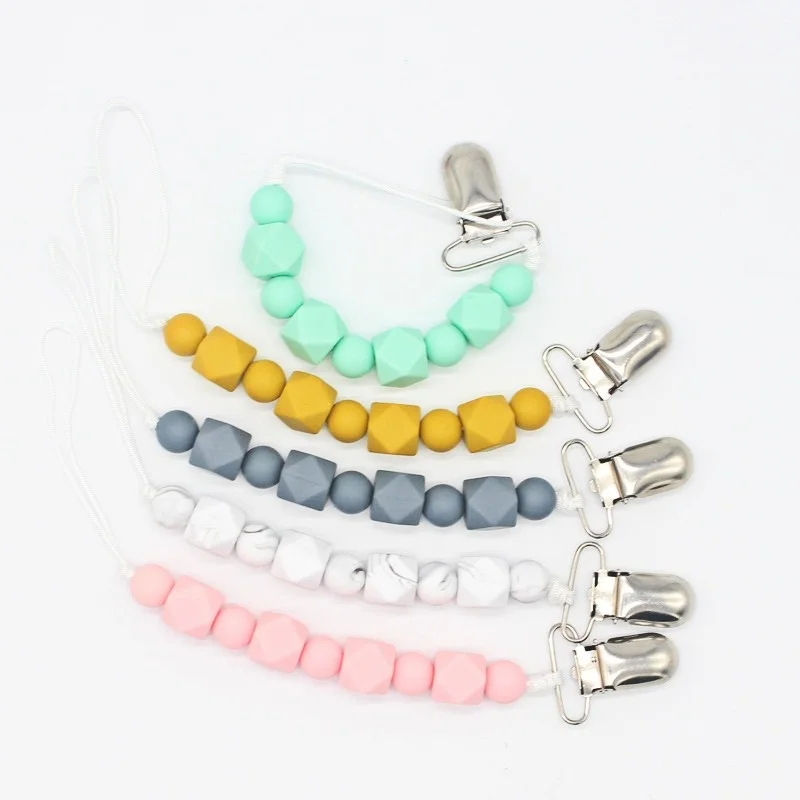2021 Personalised Pacifier Clips Baby Accessories Newborn Solid Color Pacifier Holder Silicone Teether Chupetero Silicona
2021 Personalised Pacifier Clips Baby Accessories Newborn Solid Color Pacifier Holder Silicone Teether Chupetero Silicona
