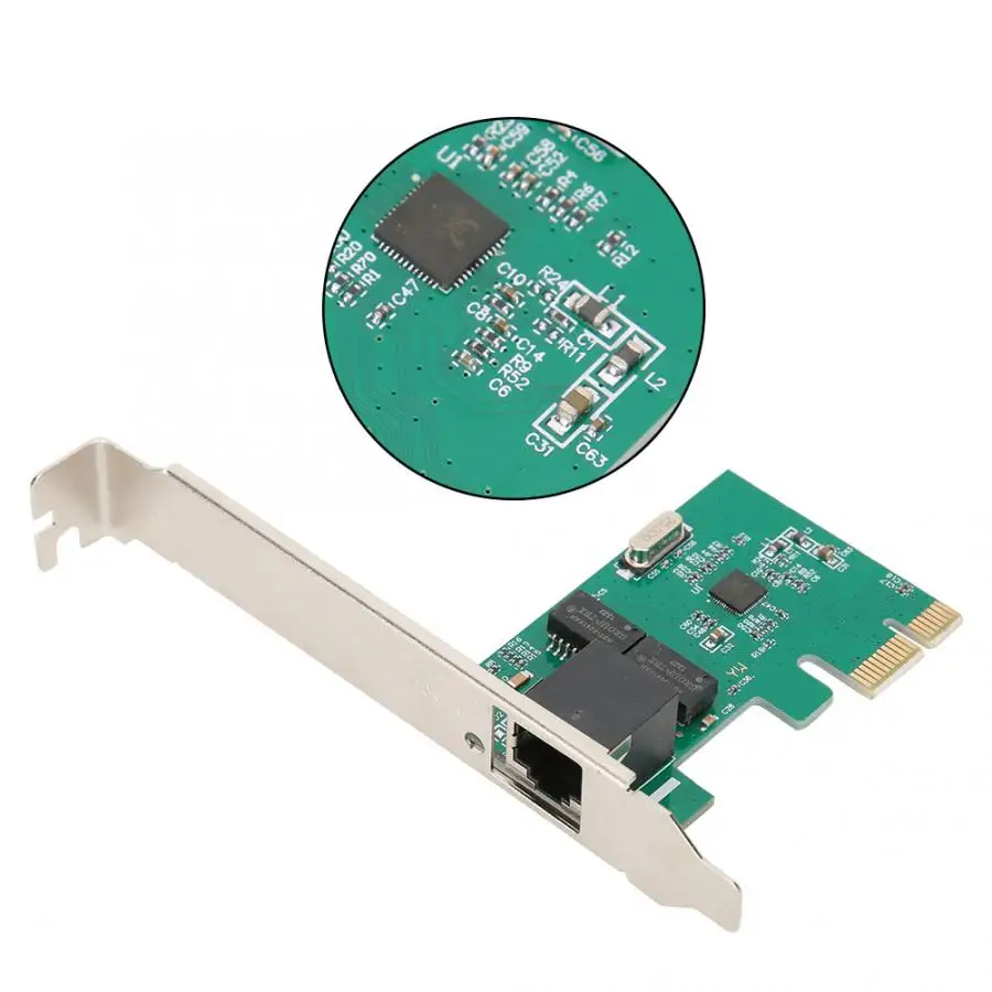 PCI-E настольная сетевая карта Realtek 8111E с одним портом 10/100/1000 Мбит/с Gigabit Ethernet Лидер