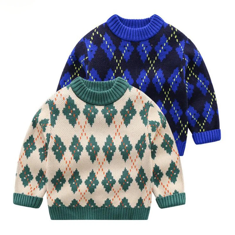 New Baby Boys Kids Long Sleeve Knit Diamond-type Lattice Sweater Autumn Winter Baby Kids Boy Sweaters Children's Clothes
New Baby Boys Kids Long Sleeve Knit Diamond-type Lattice Sweater Autumn Winter Baby Kids Boy Sweaters Children's Clothes