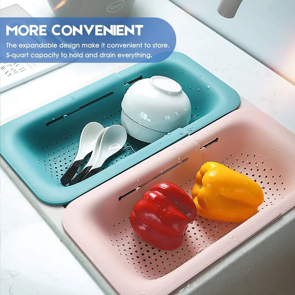 Adjustable Kitchen Drying Rack Vegetable Fruit Basket Dish Drainer Sink Drain Basket Retractable Washing Organizer
Adjustable Kitchen Drying Rack Vegetable Fruit Basket Dish Drainer Sink Drain Basket Retractable Washing Organizer