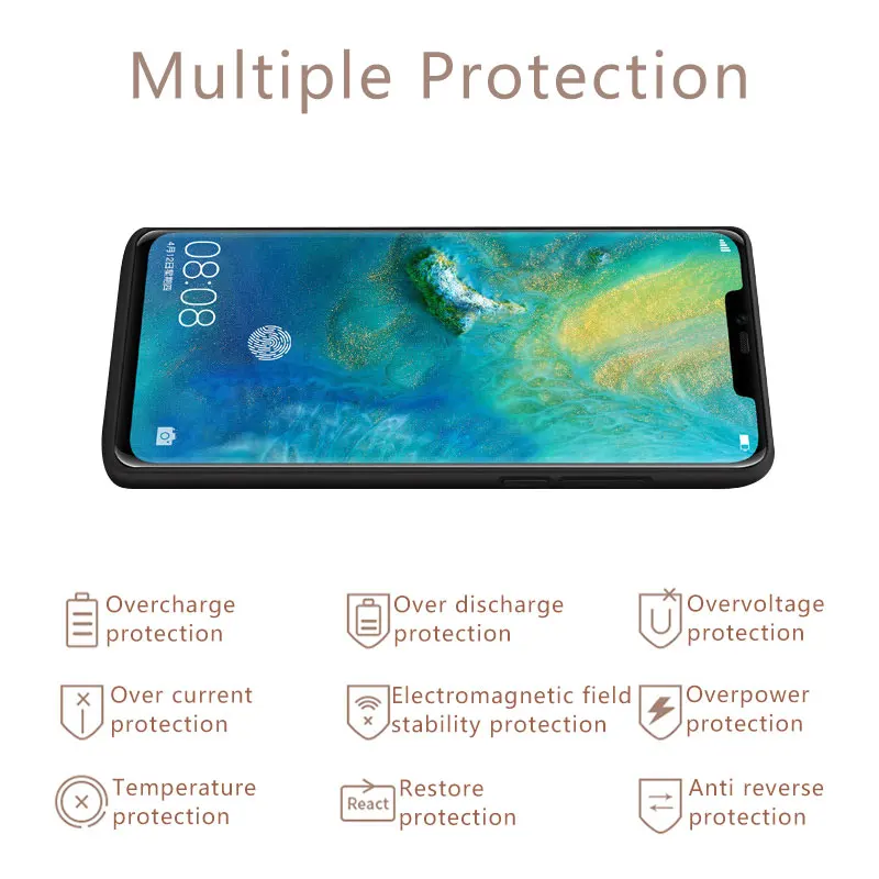 Battery Charger Case Charging Power Case 5000mAh Battery Case For HUAWEI Mate 20 External Power Bank For HUAWEI 20 Case Battery
Battery Charger Case Charging Power Case 5000mAh Battery Case For HUAWEI Mate 20 External Power Bank For HUAWEI 20 Case Battery