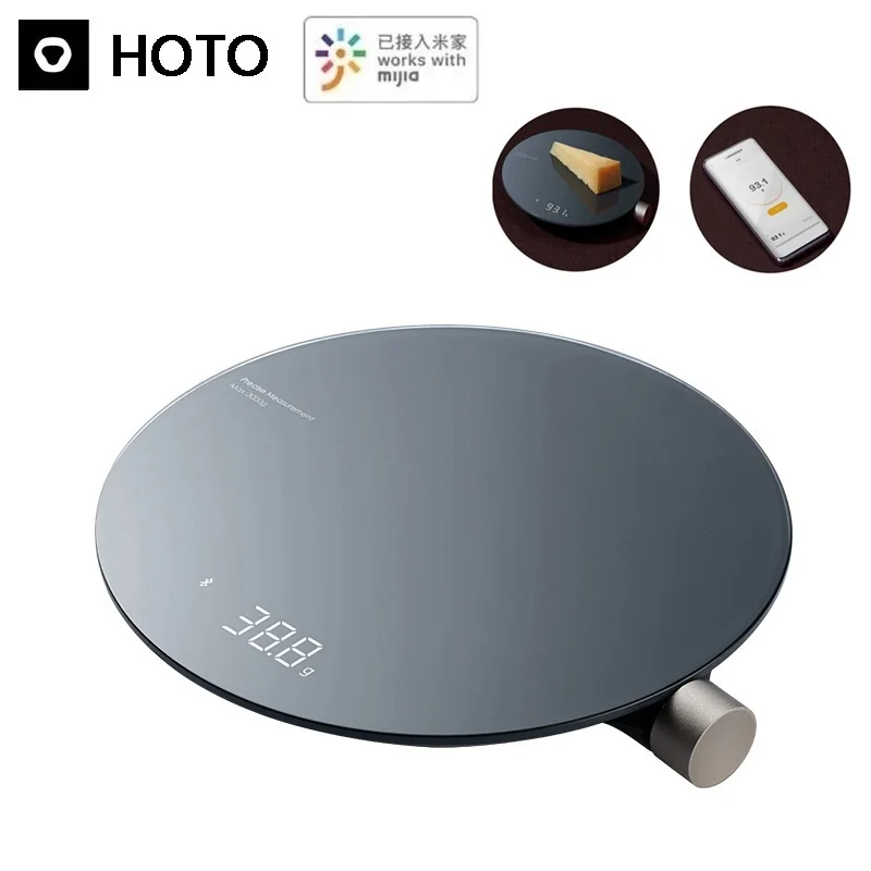 HOTO Mini Digital Bluetooth 4.0 Scale 100/300/500/3000g High Accuracy for Jewelry Gram Weight&Kitchen Work with Mijia APP
HOTO Mini Digital Bluetooth 4.0 Scale 100/300/500/3000g High Accuracy for Jewelry Gram Weight&Kitchen Work with Mijia APP