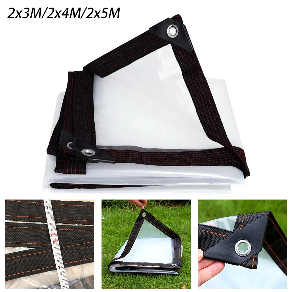 2M*3M/2M*4M/2M*5M Heavy Duty Waterproof Clear Tarpaulin Transparent PE Rainproof Tarp Cover Sheet Tent Shelter
2M*3M/2M*4M/2M*5M Heavy Duty Waterproof Clear Tarpaulin Transparent PE Rainproof Tarp Cover Sheet Tent Shelter