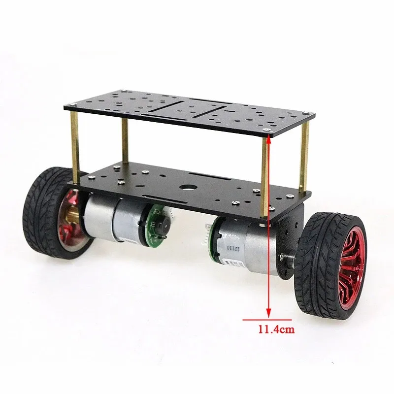 2wd Two Rounds of Self-balancing DC 12V Motor Car Two-wheel Balancing Car Smart Car Chassis Kit 
2wd Two Rounds of Self-balancing DC 12V Motor Car Two-wheel Balancing Car Smart Car Chassis Kit